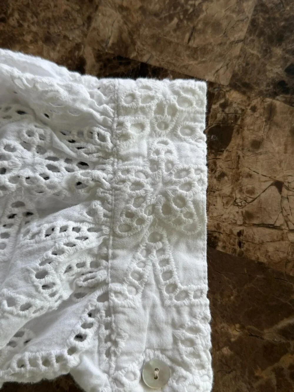 Alix of Bohemia Rhiannon star anglaise eyelet white blouse/shirt/top Sz M - Picture 14 of 14